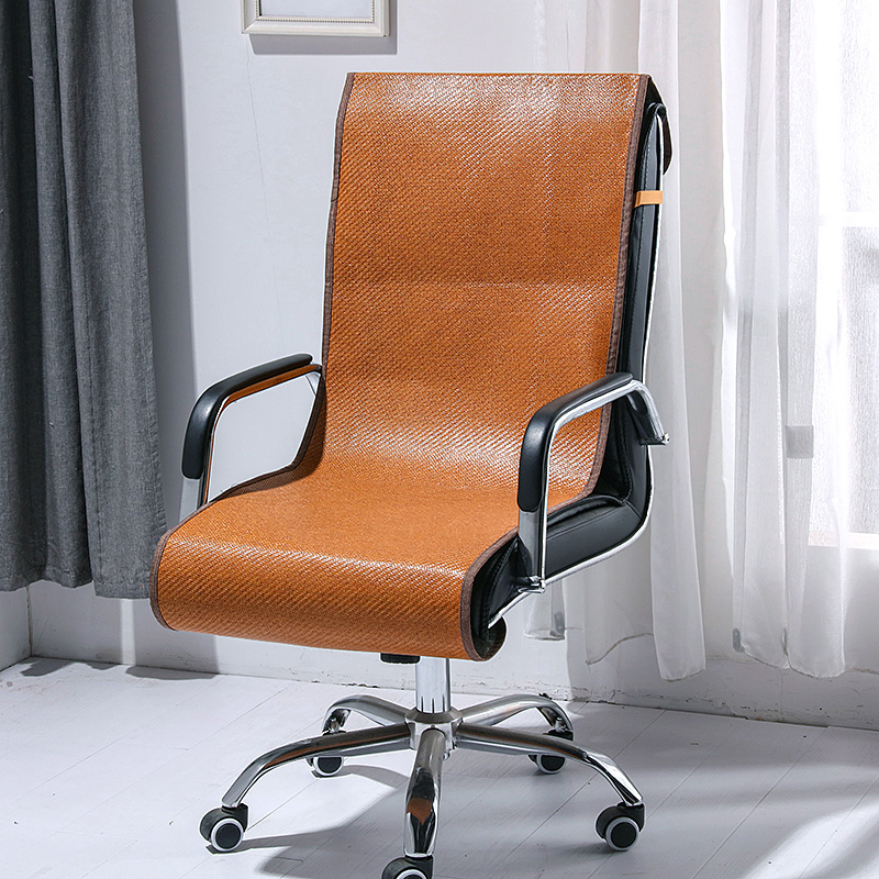 凉席坐垫靠垫一体办公室电脑夏季椅垫夏天透气竹凉垫老板椅子座垫