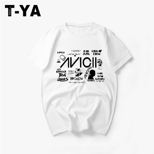 DJ 电音周边衣服 Avicii 艾维奇 A神 t恤 男女 学生 青年鸽子王T