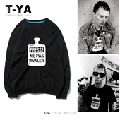 电台司令 长袖 radiohead 摇滚 thom yorke同款 t恤 男女圆领卫衣