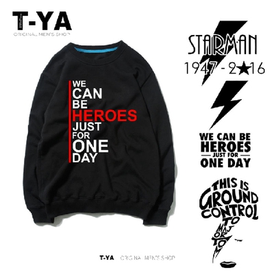 黑金属朋克长袖T恤圆领卫衣