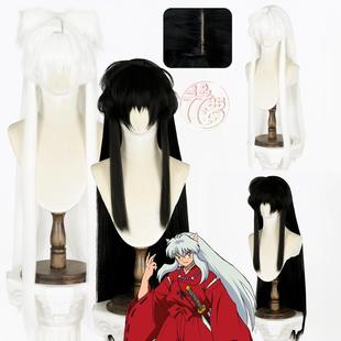 漫萝 犬夜叉动漫双色犬夜叉cosplay假发 蓬蓬丝玫瑰内网 特调色