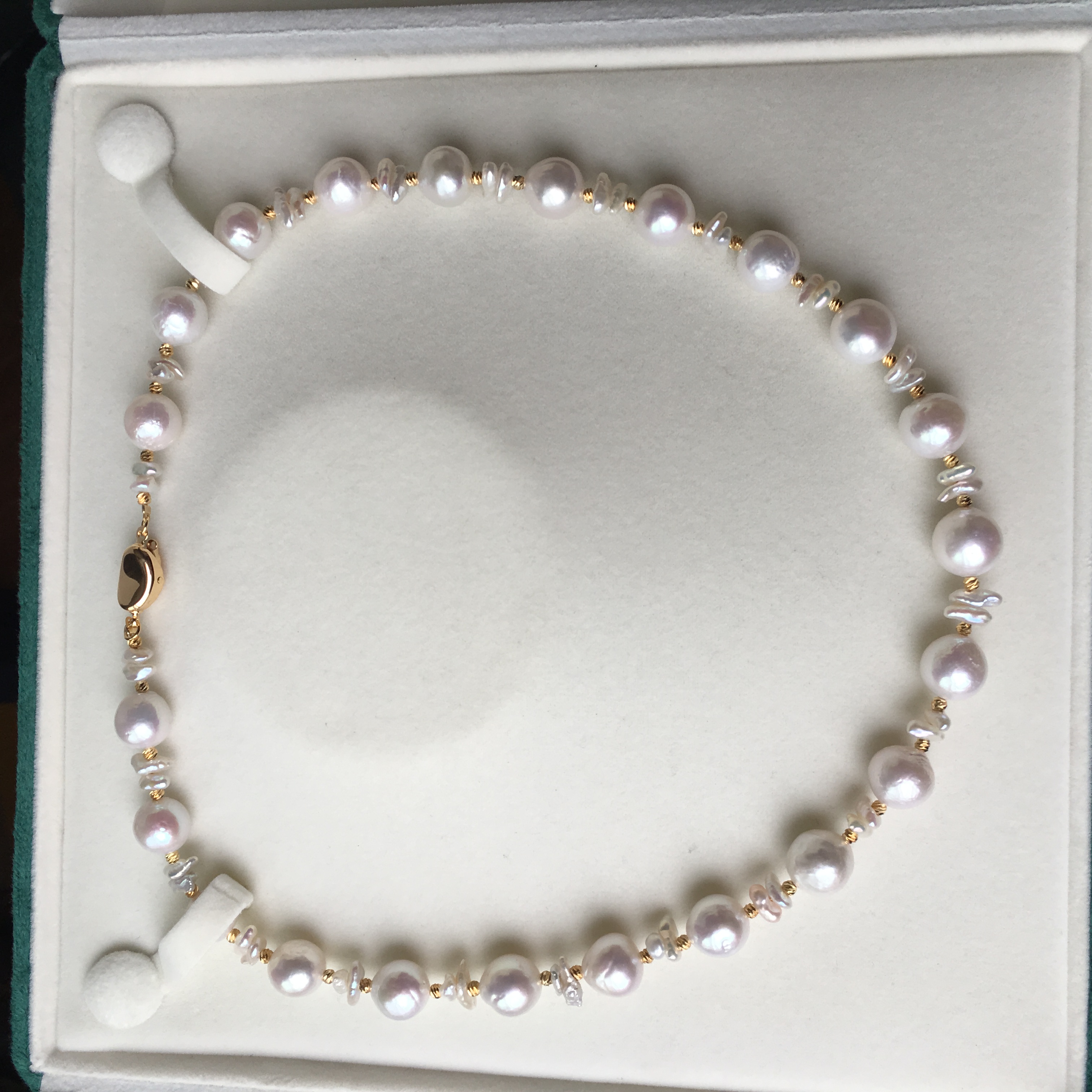 天然巴洛克珍珠项链套装圆巴异形