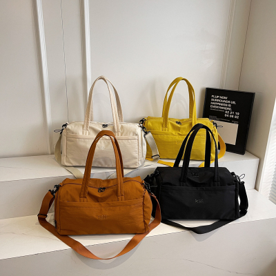 大容量旅行袋女手提斜挎包轻便短途健身包休闲运动包出行收纳包包