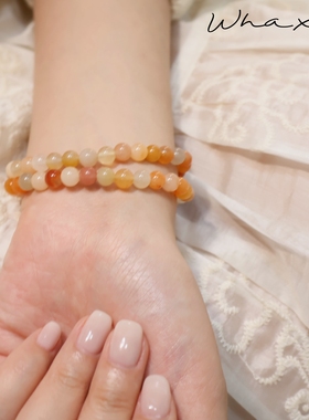 天然金丝玉温柔百搭双圈手链