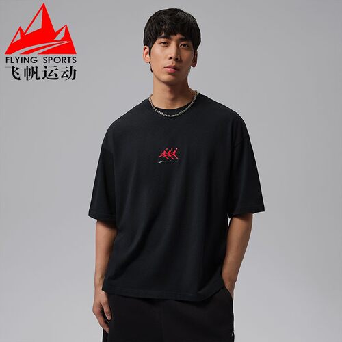 耐克男装2026夏刺绣纯棉宽松圆领篮球休闲运动短袖T恤IF3134-010