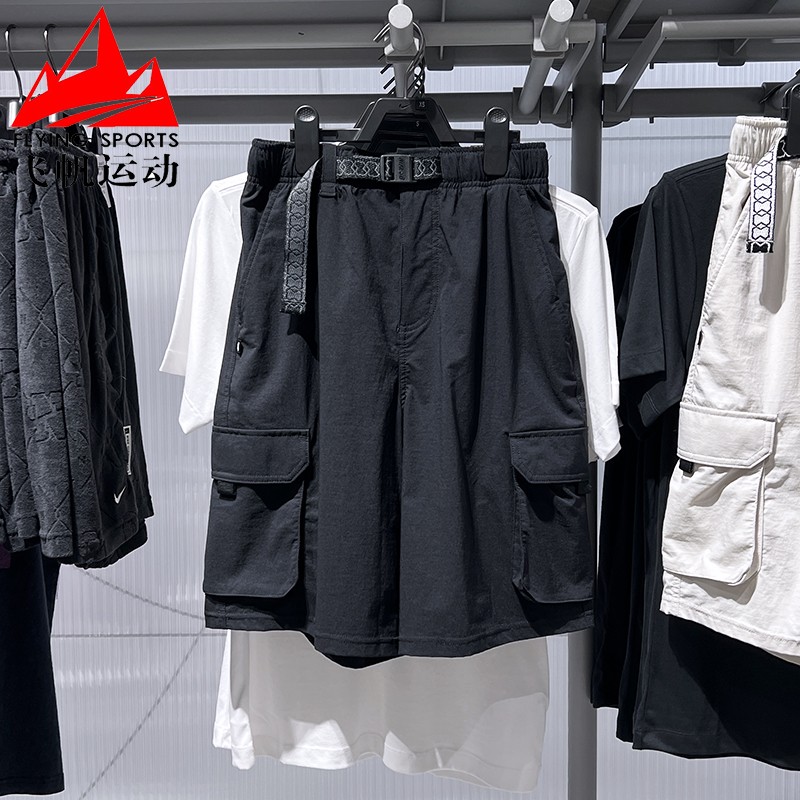 耐克男裤2025夏季SB速干透气工装宽松休闲运动滑板短裤HJ2909-010