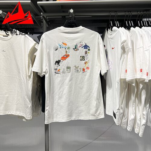 Nike耐克男装2026夏百搭纯棉透气印花休闲运动短袖T恤 IR6309-100