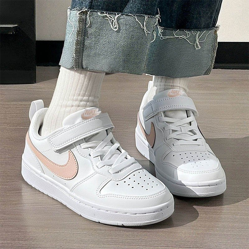 Nike耐克小童鞋2026秋季款耐磨透气魔术贴百搭休闲板鞋DV5457-141