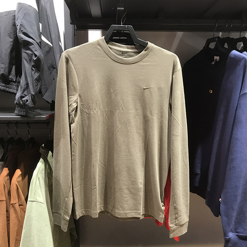Nike耐克男装2025秋季款速干训练运动休闲圆领长袖T恤 FB8586-222