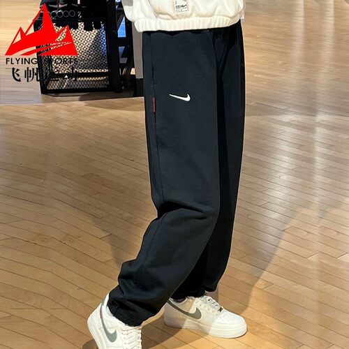 耐克男裤2025春新款CNY针织毛圈宽松运动卫裤束脚长裤 IB5806-010