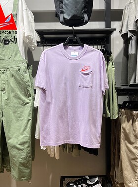 Nike耐克短袖男装2024夏印花满分全对简约运动休闲T恤 HF6594-517