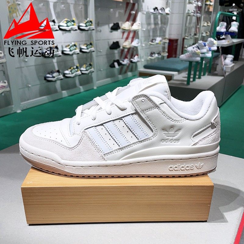 阿迪达斯三叶草男女2025秋季FORUM经典篮球风百搭休闲板鞋 ID6858