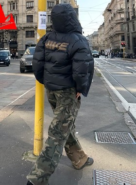 Nike耐克外套男2024冬新款加厚防风拒水保暖连帽羽绒服HQ4183-010