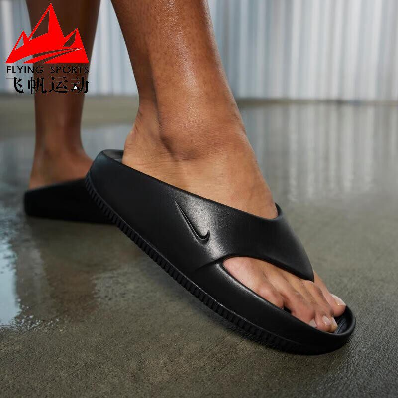 Nike耐克女鞋CALM FLIP户外轻便休闲运动厚底人字拖鞋 FD4115-001