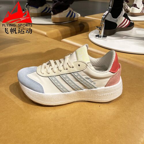 阿迪达斯三叶草女鞋2025夏CITY RNR舒适百搭厚底运动休闲鞋JR8027