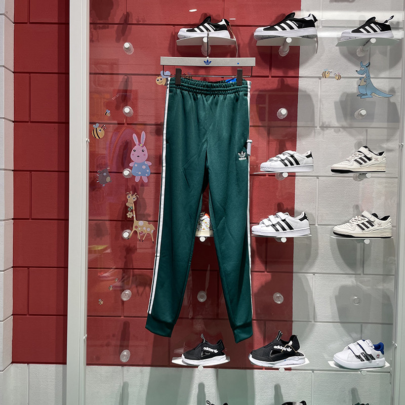 阿迪达斯三叶草男裤2024春款舒适卫裤运动休闲长裤 IR9878 IR9886