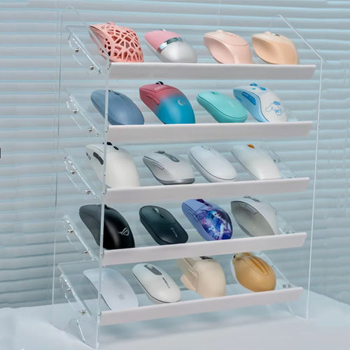 鼠标展示架烟灰缸亚克力梯形眼