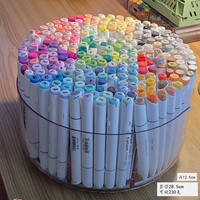 Marker pen storage rack, slanted pen holder, acrylic stationery, colored pens, pencils, dormitory desktop organization, bean curd packaging tube thumbnail 2