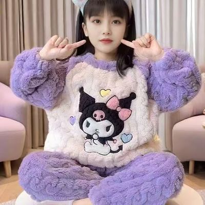 2025新款秋冬季卡通加厚睡衣