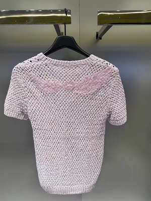 专柜直发天使系列2025针织衫女重工羽翼钉珠短款上衣6S1RJ0090I