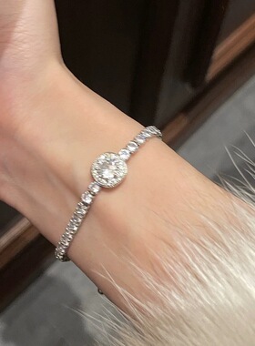 银光闪闪~满钻设计小众高级感手链2023年新款女生轻奢ins风手环