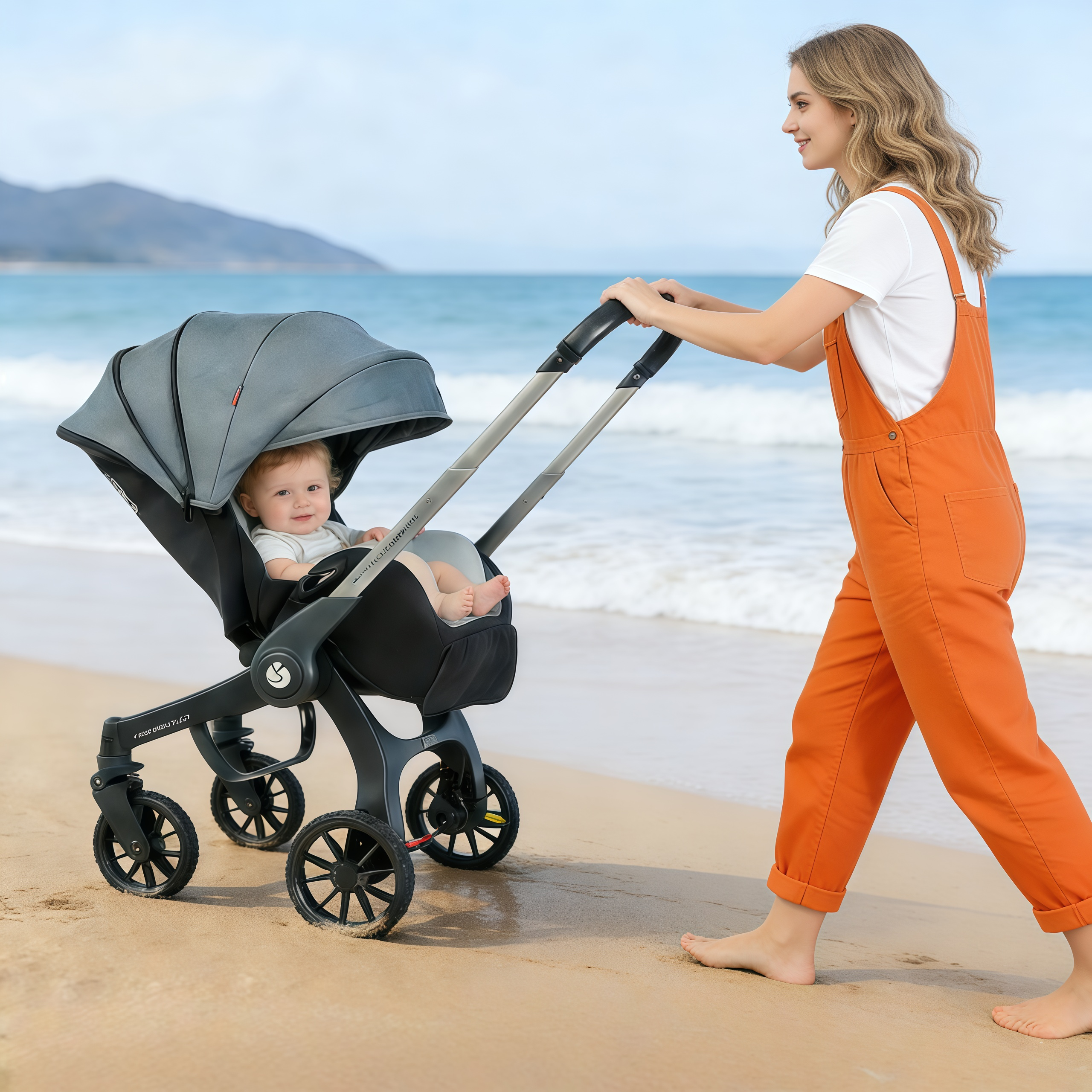 婴儿车推车可坐可躺0到3岁宝宝折叠双向多功能四合一提篮安全座椅,婴童用品,四轮推车,淘宝优惠券,粉丝福利购,淘宝优惠卷