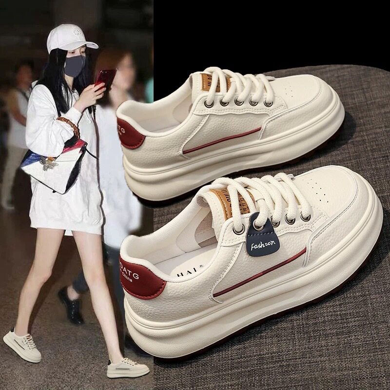 夏季女鞋新款透气小白鞋子女百搭ins韩版厚底运动鞋休闲板鞋女潮