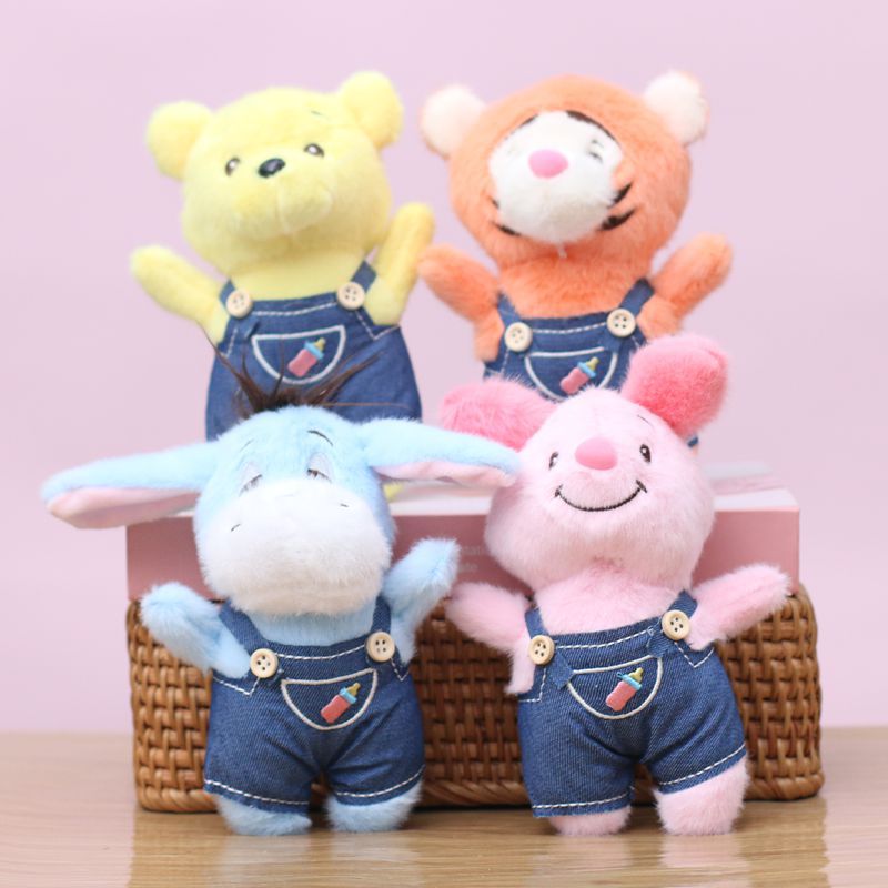 毛驴挂件牛仔挂饰毛绒玩具公仔小老虎毛驴包包挂饰钥匙扣同学礼物