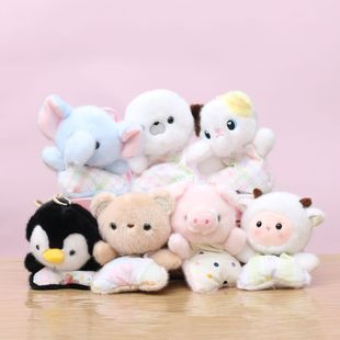 新年礼物玩偶豆袋小企鹅大象挂件毛绒玩具公仔包包挂饰玩偶钥匙扣