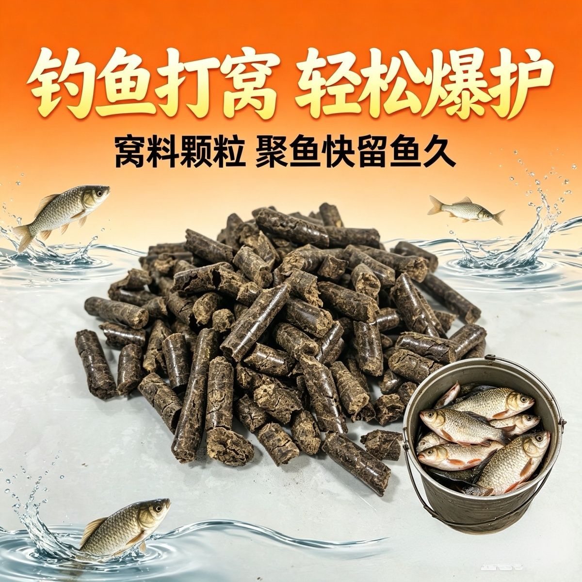 菜籽饼窝料菜子饼颗粒钓鱼打窝野钓饵料菜枯熟油菜饼油饼油枯渣