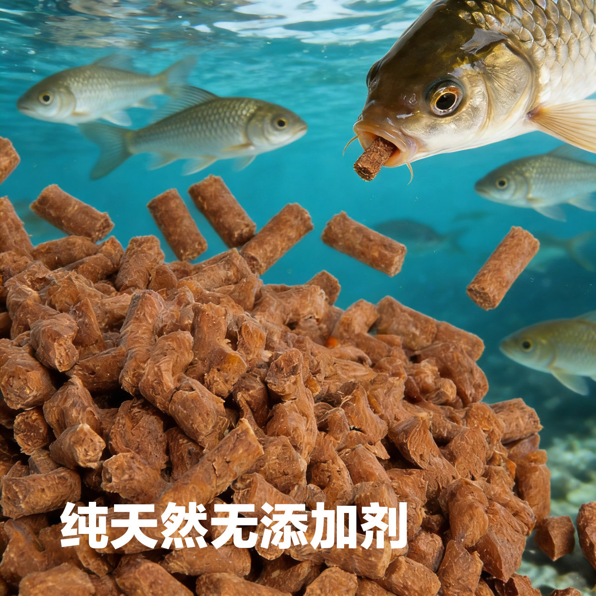 纯花生饼颗粒诱钓两用花生枯颗粒打窝料土鲮鲤鱼野钓黑坑钓鱼饵料