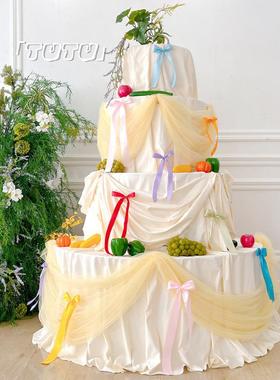 男女孩奶油风生日DIY布艺