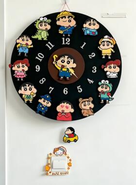 实用主义！拼豆毛毡板钟
