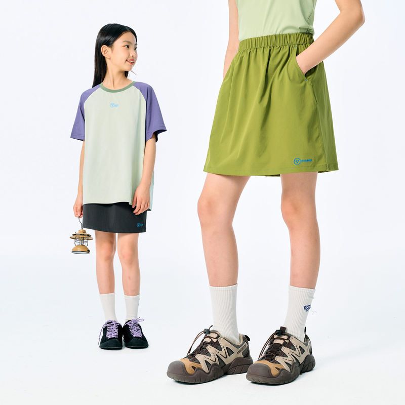DK童装25夏季户外女童凉感运动半身裙短裙儿童女孩工装休闲A字裙