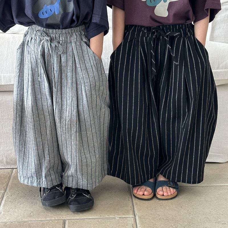 佳叶童品2025男童夏季新款竖条