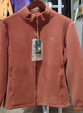 2025秋冬款POPOK5805-2.0羊毛蓄热万粒绒女士立领休闲拉链保暖衣