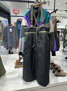 日本限定棉服背带裙六折不退不换