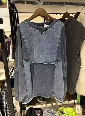 日本限定高端牛仔豆腐卫衣特价不退不换