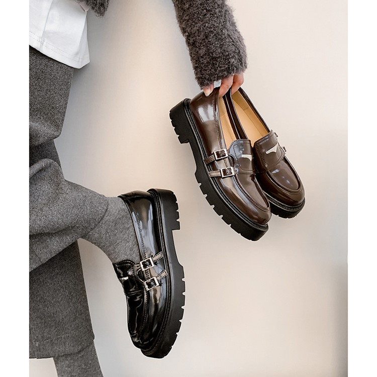 圆头粗跟橡胶胶粘工艺牛皮/猪皮内里深口单鞋,女鞋,深口单鞋,淘宝优惠券,粉丝福利购,淘宝优惠卷