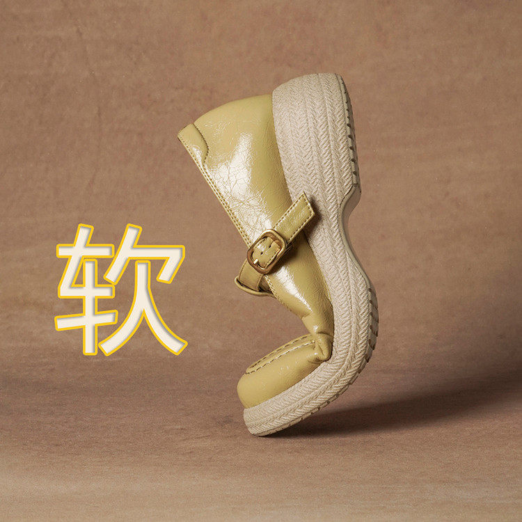 平底橡胶发泡胶粘工艺羊皮单鞋深口单鞋,女鞋,深口单鞋,淘宝优惠券,粉丝福利购,淘宝优惠卷