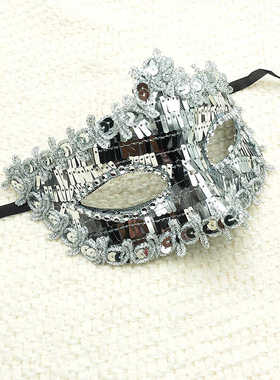 万圣节面具半脸女性感古风高级女士假面化妆舞会面具cos神秘感