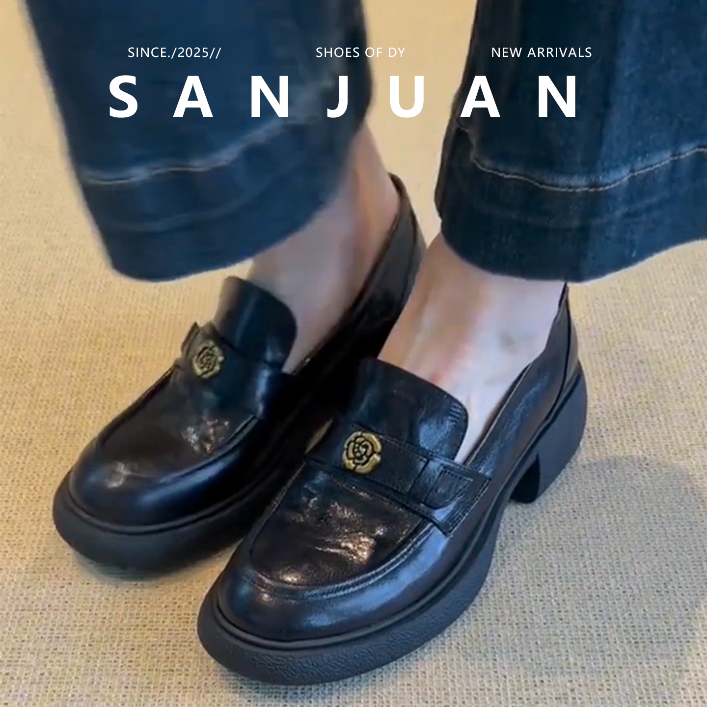 日常通勤百搭一脚蹬懒人小皮鞋