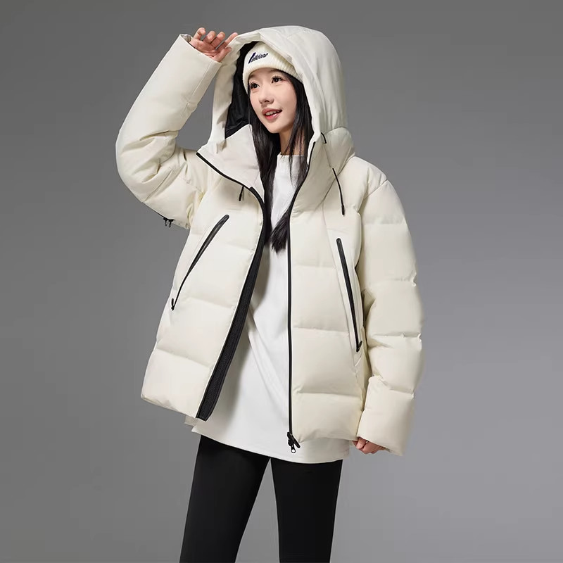 Romon/罗蒙男女款户外高端三防羽绒服90绒子高充绒面包服LM-9182