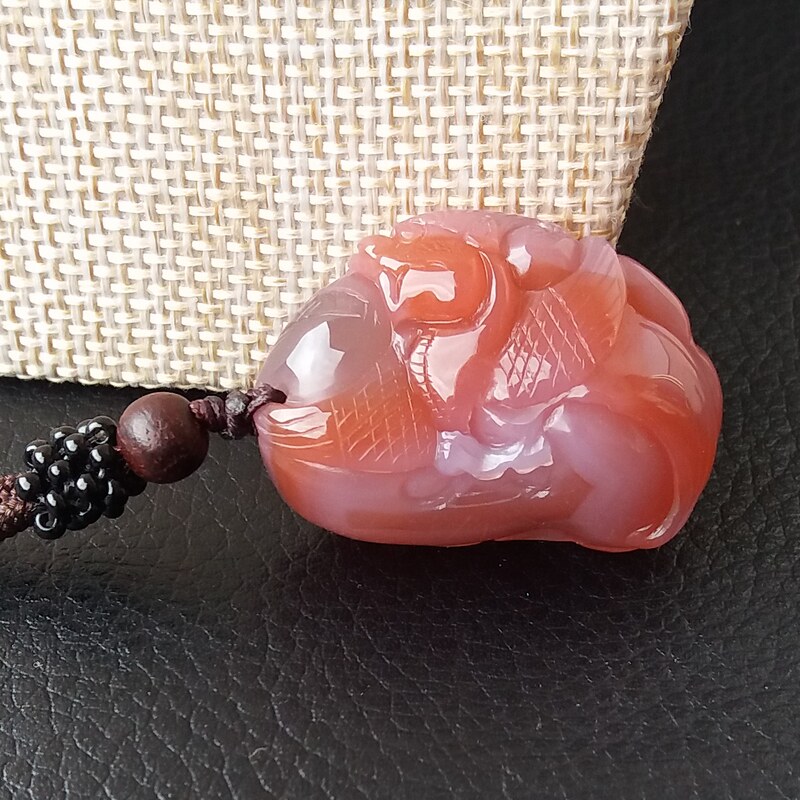 非洲纯天然无烧貔貅招财南红玛瑙