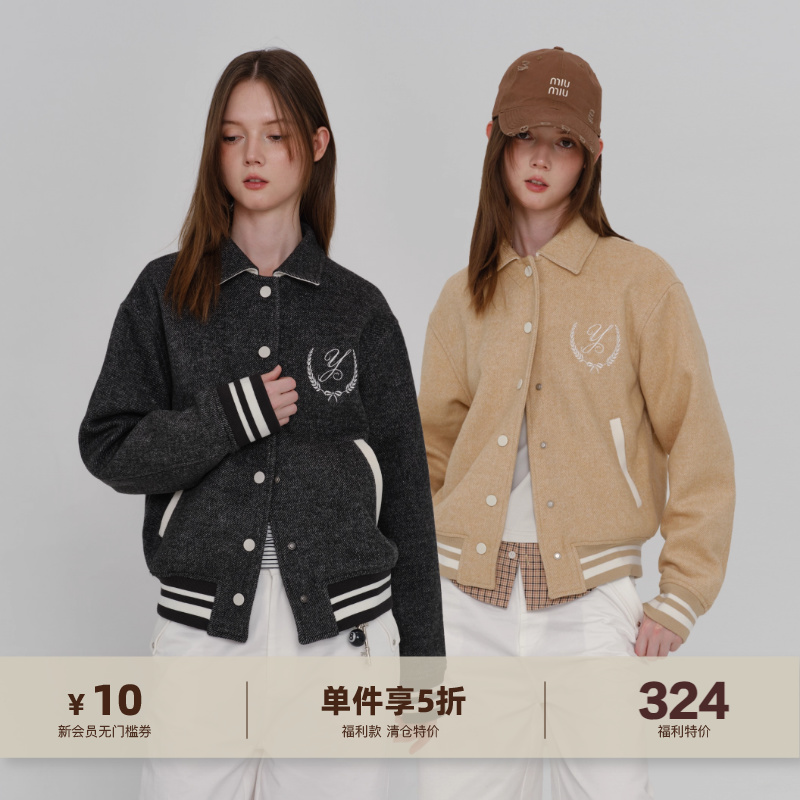 棒球服刺绣连帽美式复古学院风