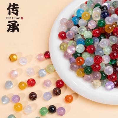 国风旗袍仿玉石珠扣小纽扣