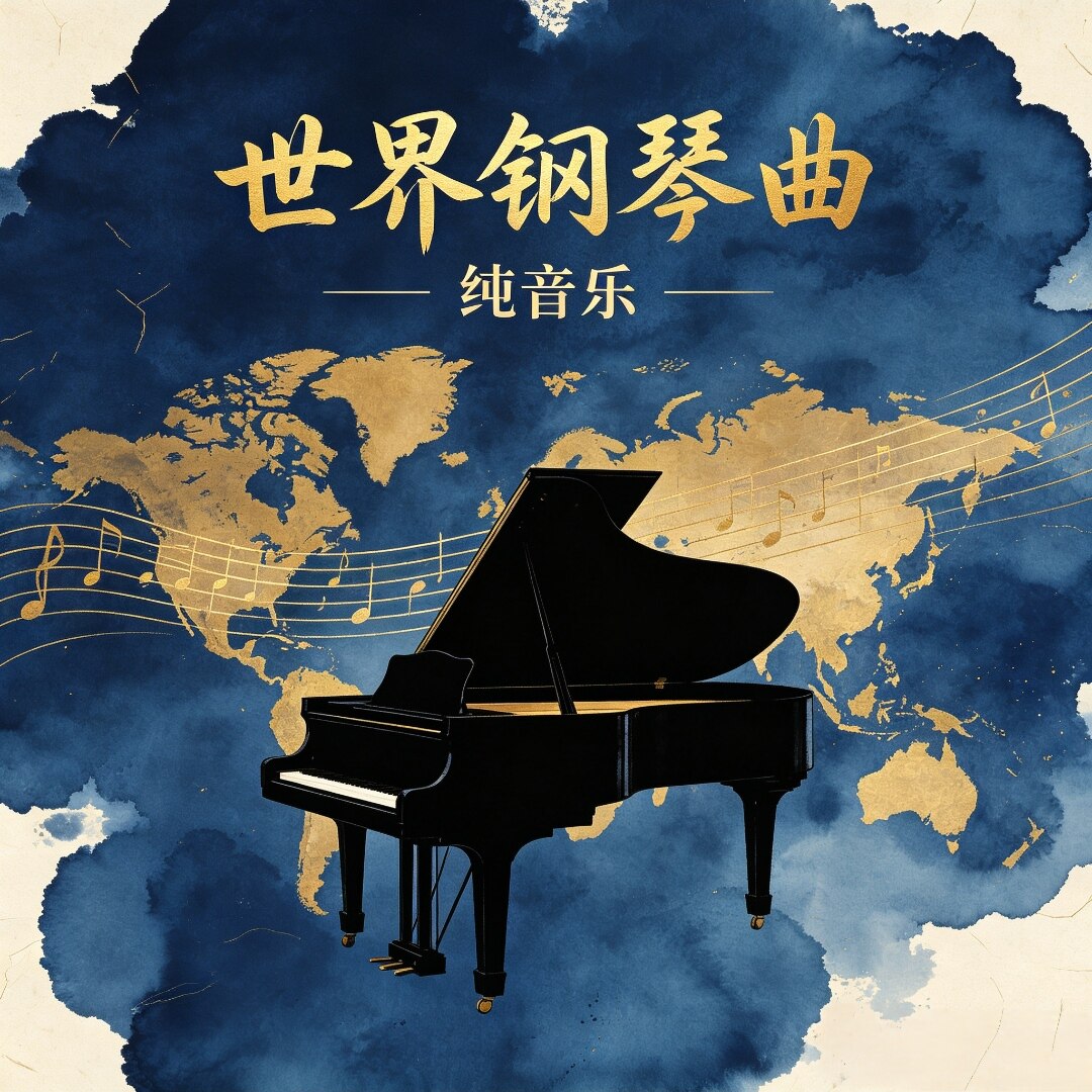 欧美纯钢琴曲音乐u盘纯音乐抒情缓解优美品质公共场所家用车用