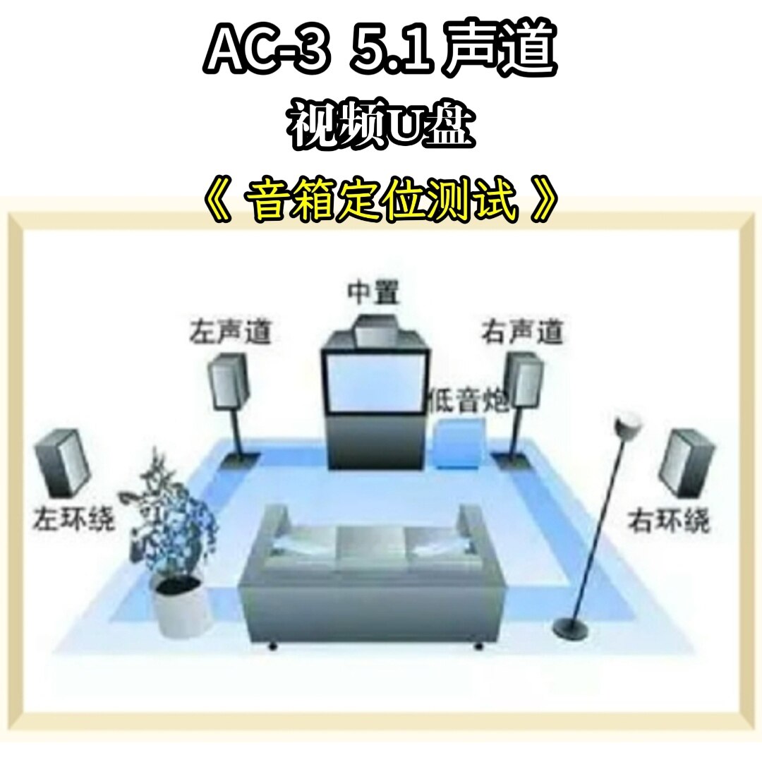 AC-3 5.1声道音箱定位测试试音电影片段演示u盘家用车用车载解码