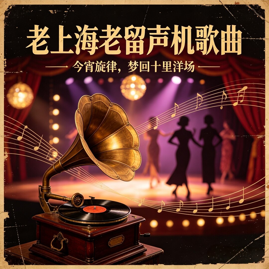 金典老上海老留声机无损歌曲u盘复古怀旧家用客厅书房商店餐厅
