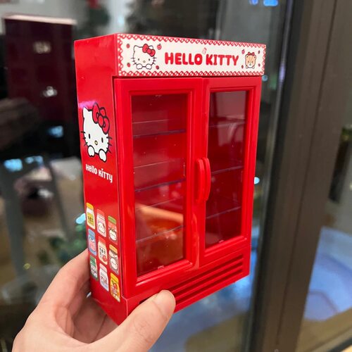 微缩娃娃屋迷你双开门冰箱冰柜过家家玩具家具仿真超市厨房模型